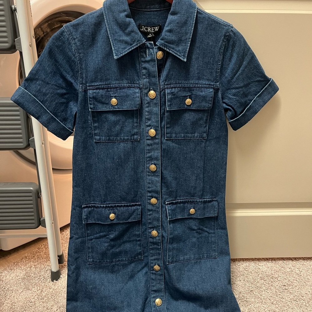 J.Crew Denim Button-Up Dress